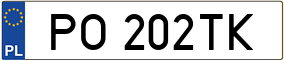 Truck License Plate